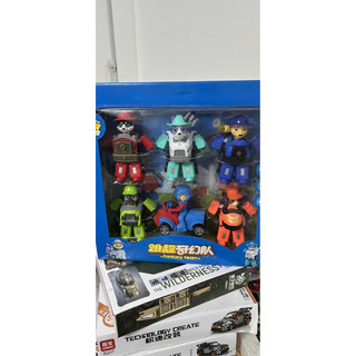 Đội chó cứu hộ biến hình xe robot cứu hộ
