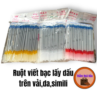 Ruột viết bạc, bút bạc lấy dấu trên vải, da, simili công nghiệp dùng trong may mặc (có bán lẻ).