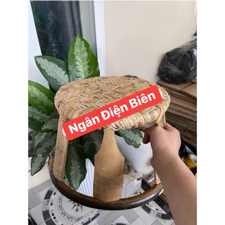 Ghế ngồi mây tre đan Điện Biên, loại cao 20cm