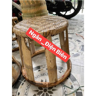 Ghế ngồi mây tre đan Điện Biên, loại cao 20cm