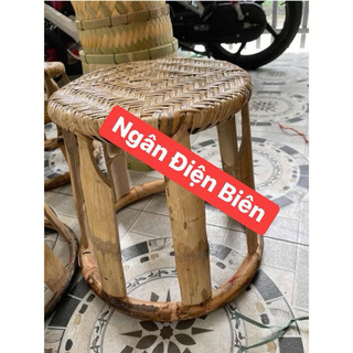 Ghế ngồi mây tre đan Điện Biên, loại cao 20cm