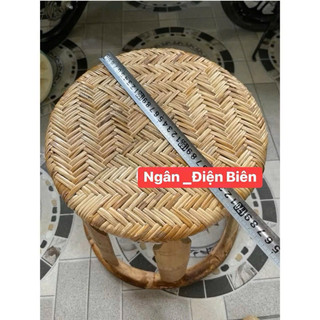 Ghế ngồi mây tre đan Điện Biên, loại cao 20cm