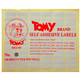 COMBO 2 XẤP GIẤY DÁN TOMY A5 (1 XẤP / 10 Tờ )