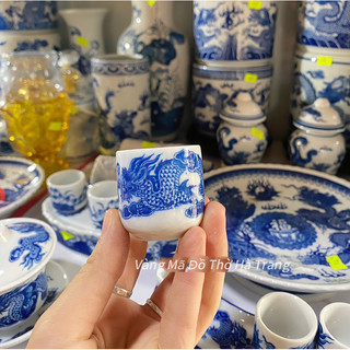 Chén Thờ, Chén Nước Bày Ban Thờ Lẻ 1 Chén ( Hoạ tiết Sen, Rồng )