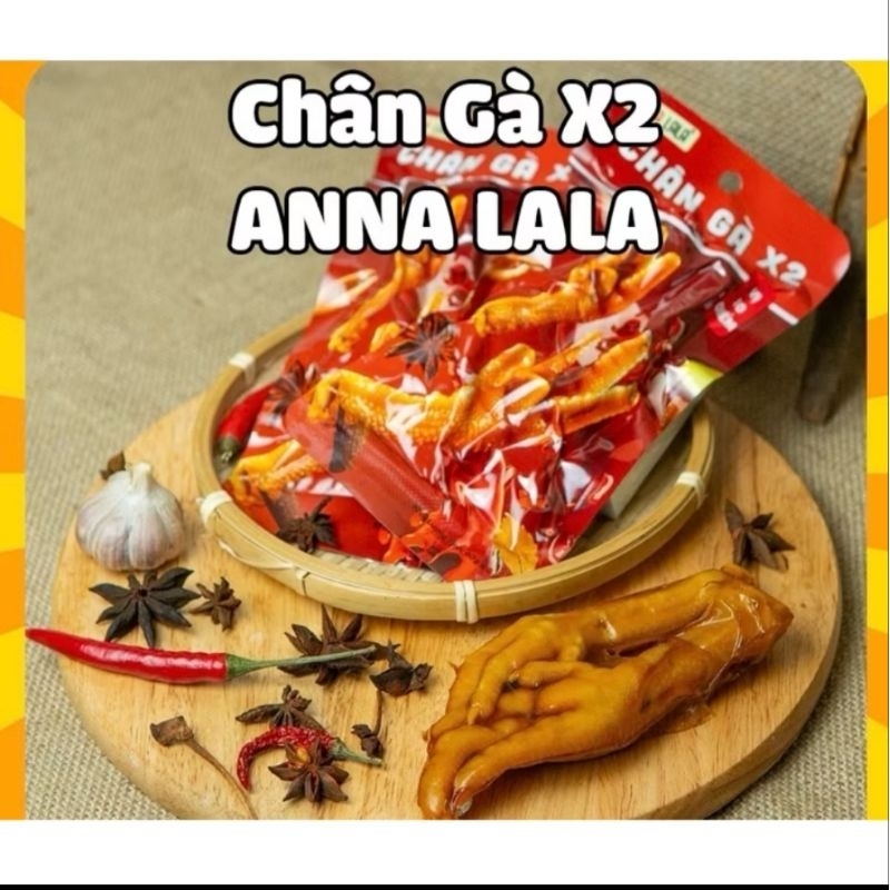 [TẶNG KÈM MUỐI CHẤM] Combo 20 gói chân gà đôi Annalala.Mua 1 được 2. Chân gà X2