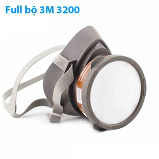 khẩu trang phòng độc 3M 3200 Kèm Phin lọc 3M 3301CN chống hóa chất, ngăn mùi. Bộ mặt nạ phun thuốc trừ sâu, phun sơn