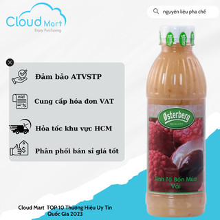 Sinh tố Osterberg Vải 1L- Mứt trái cây Cloudmart