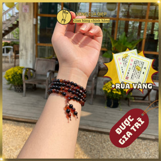 Chuỗi 108 Hạt Đá Gar.net Ngọc Hồng Lựu, Vòng Đeo Tay Size Hạt 6li Cho Nữ, Màu Đỏ Đậm Sắc Sảo - C25