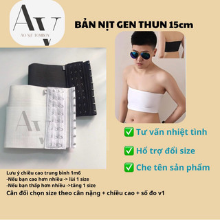BẢN NỊT NGỰC TOMBOY 15cm nịt gọn , bó sát