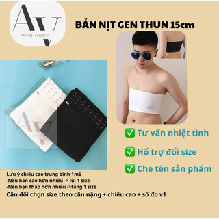 BẢN NỊT NGỰC TOMBOY 15cm nịt gọn , bó sát
