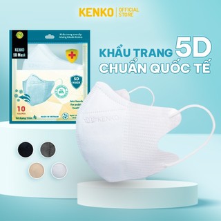 Khẩu Trang 5D Y Tế Chống Tia UV Kháng Khuẩn KENKO ES-81.7 Khẩu Trang 5D Nhiều Màu Chống Nắng Bụi Mịn