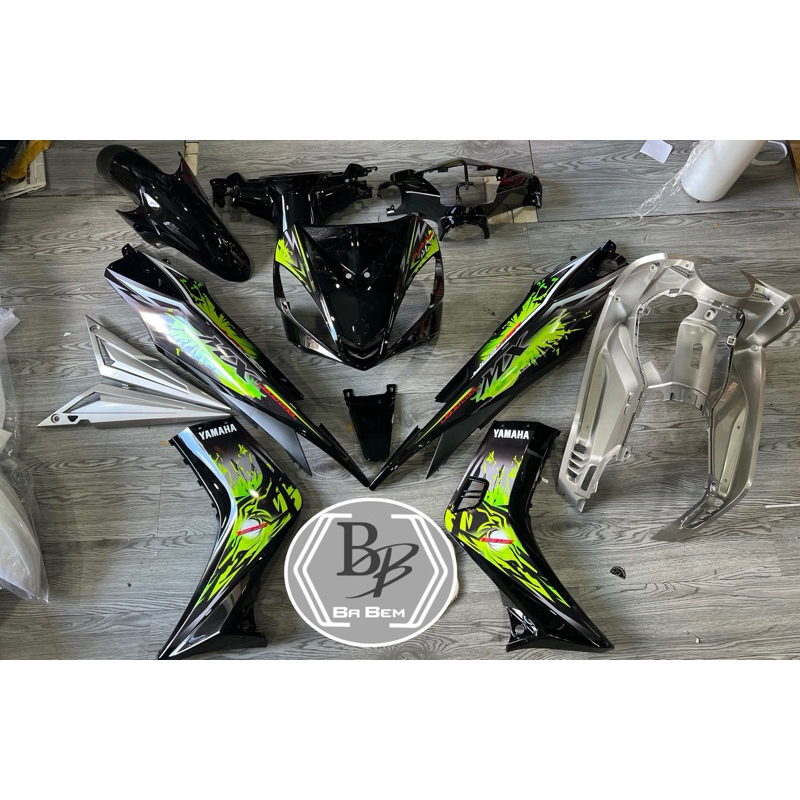 Dàn áo đen bạc ex nhỏ dán tem sẵn