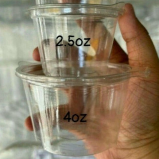 Hủ Nắp Liền nhựa đựng sốt, sữa chua