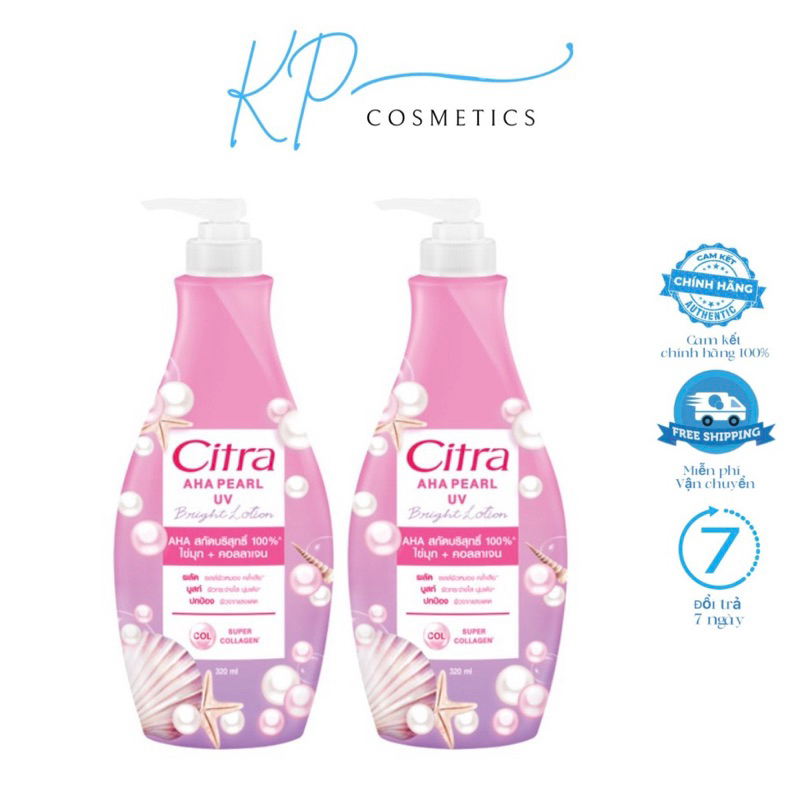 [Chính Hãng] Sữa dưỡng thể Citra Thái Lan dưỡng ẩm làm sáng da chuyên sâu 320ml - 500ml