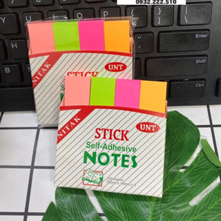 COMBO 2x GIẤY NOTE GHI CHÚ 4 MÀU DẠ QUANG UNI