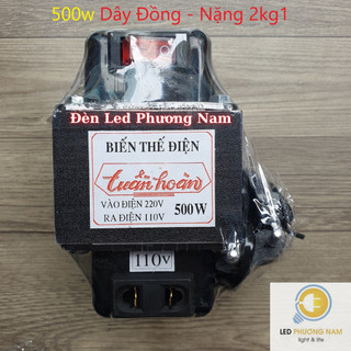 BIẾN THẾ ĐỔI ĐIỆN 220V RA 110V, Dây Đồng CCA chuyên dụng biến áp