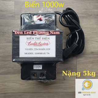 BIẾN THẾ ĐỔI ĐIỆN 220V RA 110V, Dây Đồng CCA chuyên dụng biến áp