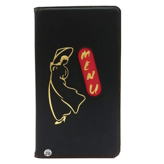 CUỐN BÌA MENU DA 10-20 LÁ Cô Gái( 16x29cm)