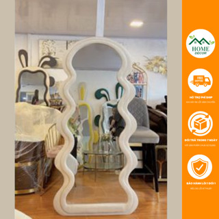  Gương Sóng bọc nỉ soi toàn thân nỉ Hàn nhập khẩu Kt 70x170cm - Decor_Homes 