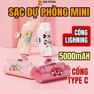 Pin sạc dự phòng PUCE Disney 5000mah bản mini Không Dây Pin Sạc Điện Túi Tiện Lợi Nguồn Điện Di Động Nhỏ Sạc Nhanh