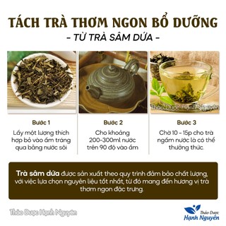 Trà sâm dứa 100g, nước sâm dứa, trà lá dứa, mát gan, thanh nhiệt, giải khát, ngủ ngon