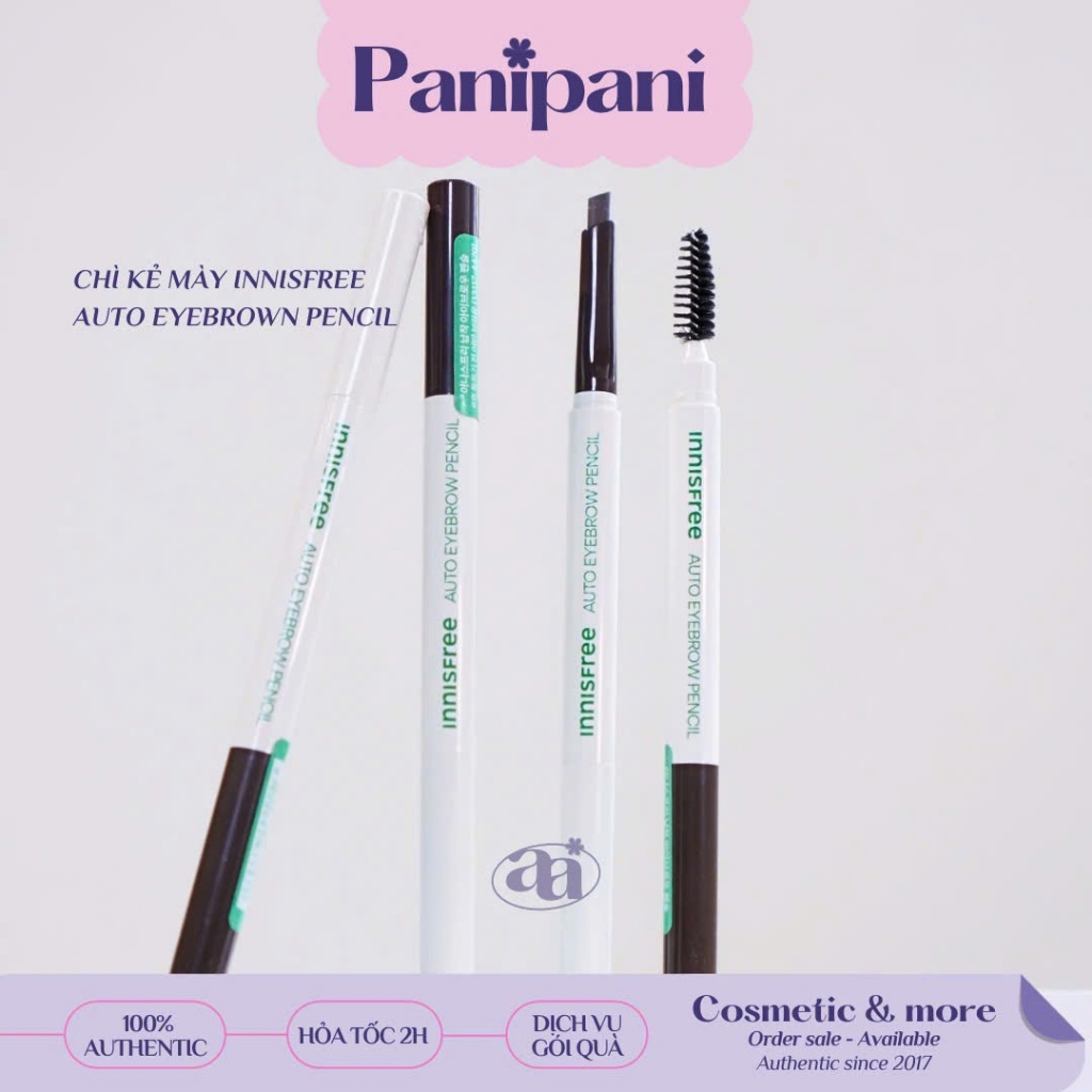 [100% AUTH-MẪU MỚI] Chì Kẻ Mày 2 Đầu Innisfree Auto Eyebrow Pencil