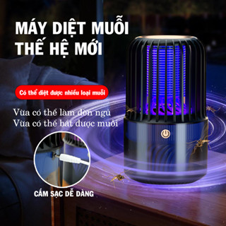 Đèn Bắt Muỗi Máy Đuổi Muỗi Thế Hệ Mới Bẫy Muỗi Diệt Côn Trùng Sử Dụng Ánh Sáng Sóng Âm Đèn Máy Bắt Muỗi Kiêm Đèn Ngủ