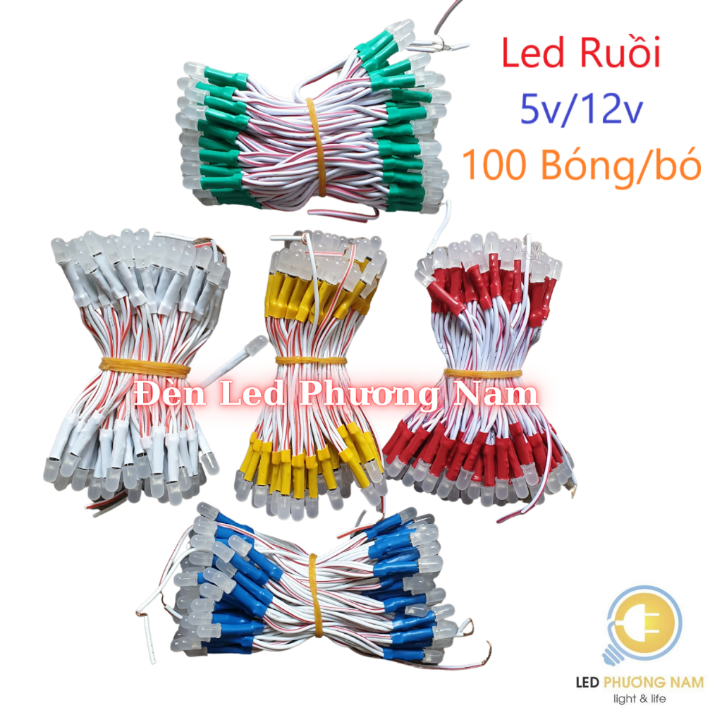 Led Ruồi Liền Dây 12v ( 100 bóng/dây )