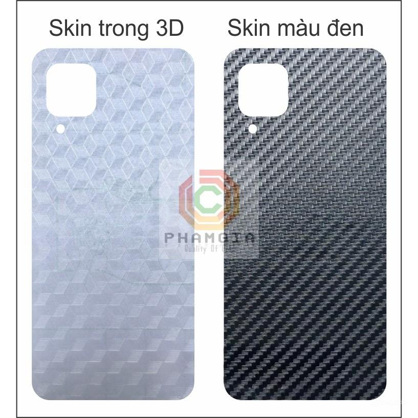 Miếng dán mặt lưng skin carbon Samsung A12