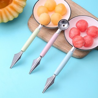 Thìa múc hoa quả 2 đầu tròn + nhọn. múc hoa quả tạo hình đẹp mắt