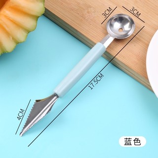 Thìa múc hoa quả 2 đầu tròn + nhọn. múc hoa quả tạo hình đẹp mắt