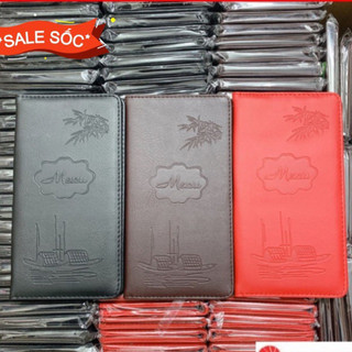 BÌA MENU DA CAO CẤP 10-20 LÁ (12,5 x23,5cm)