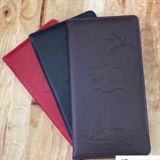 BÌA MENU DA CAO CẤP 10-20 LÁ (12,5 x23,5cm)