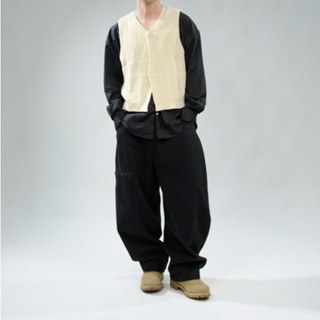 Áo sweater vest chất vải len dệt kim cotton cao cấp không bông xù THEM Studio, áo gile unisex basic street style