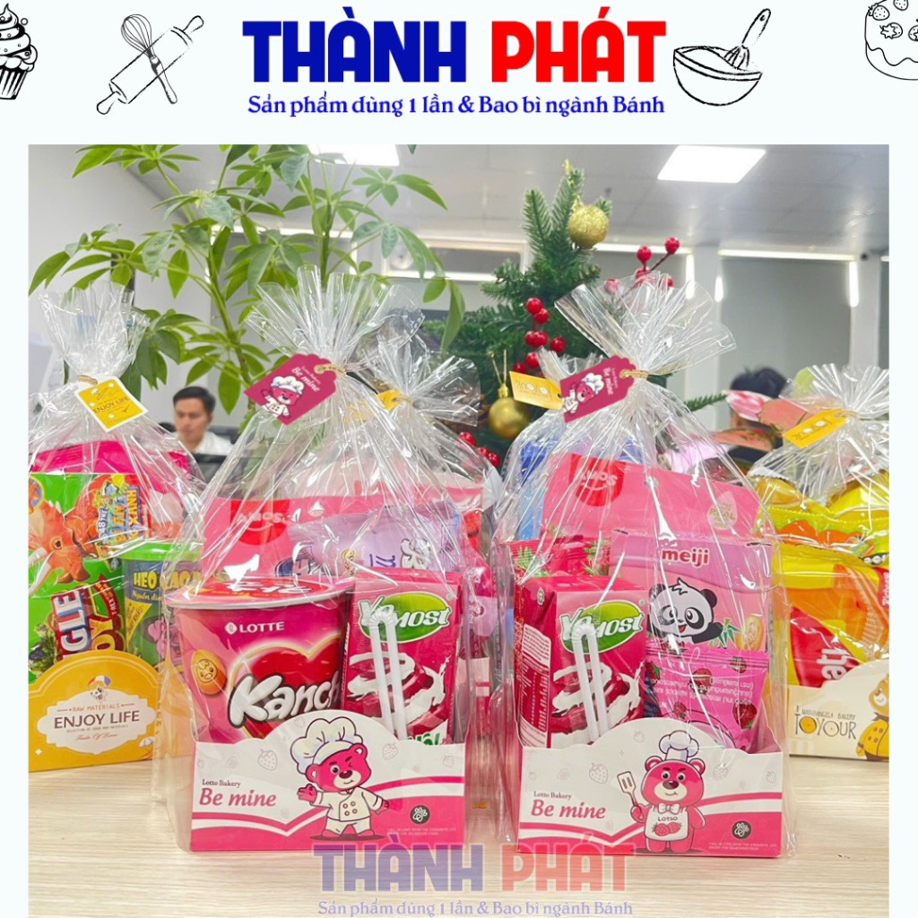 100 Túi đế giấy đựng bim bim tết trung thu 2025 - túi đế giấy đựng quà bánh kẹo sữa cho bé - Túi đế 