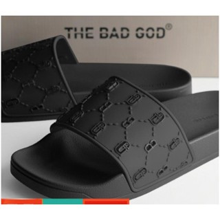 Dép quai ngang slipper The Bad God Tartaros đen fullbox X03 Black 2024