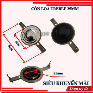 10 CHIẾC  COIL LOA TREBLE 25MM MÀU ĐEN MÀNG LỤA