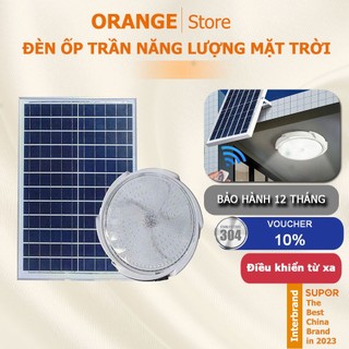 Đèn năng lượng mặt trời trong nhà 300w 400w 500w đèn ốp trần năng lượng mặt trời ánh sáng trắng kèm điều khiển từ xa