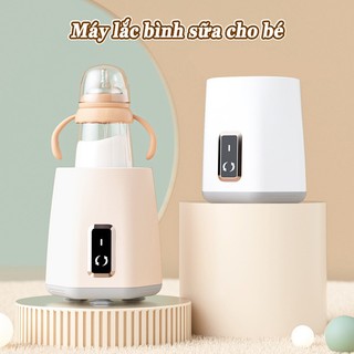 Máy lắc sữa thông minh cho bé Máy pha sữa tự động gia đình 3 bánh răng, xoay 360 độ, phù hợp với nhiều loại bình sữa