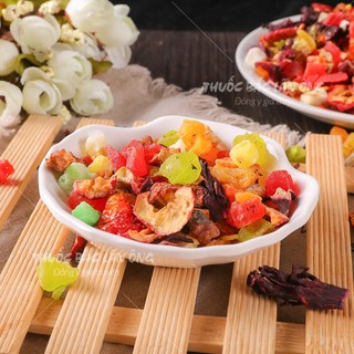 Trà hoa quả Bali 100g, trà hoa quả sấy mix vị, trà trái cây nhiệt đới, giải nhiệt, thanh lọc cơ thể