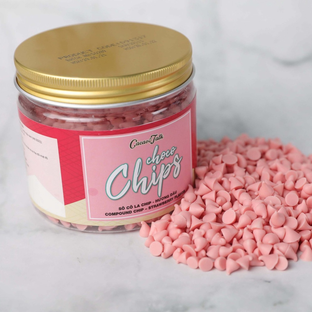 Socola chip hương dâu Cacao Talk (700g) - [Chỉ ship hỏa tốc tại Hà Nội]