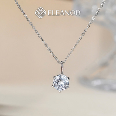 Dây chuyền nữ titan Eleanor Accessories đính đá basic phụ kiện trang sức vòng cổ 7796