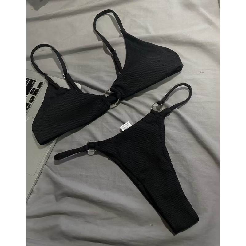 Bikini 2 mảnh khoen nhỏ đi biển quần ship nhỏ ( sẵn hàng -che tên ) | BigBuy360 - bigbuy360.vn