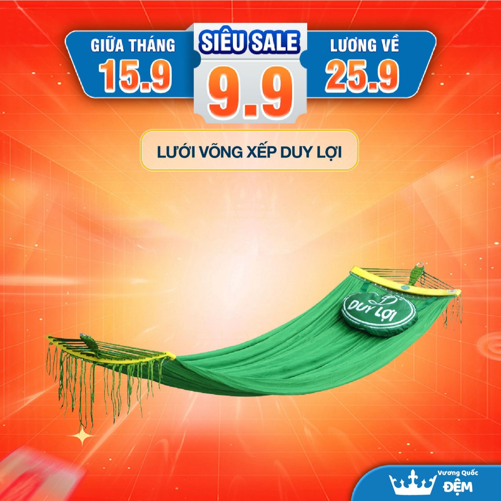 Lưới võng xếp Duy Lợi đầy đủ kích thước