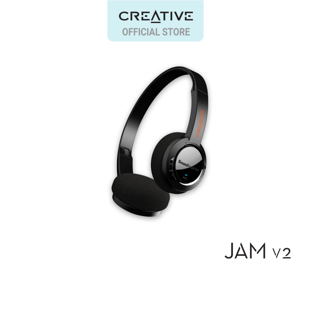 Tai nghe Không dây Siêu nhẹ Sound Blaster JAM V2 với Bluetooth 5.0, USB-C, aptX Độ trễ thấp, aptX HD