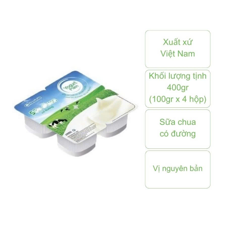 Sữa chua ăn Hanoi Milk có đường nguyên thùng 48 hộp 100ml [HN giao hàng hỏa tốc] - Ảnh 2