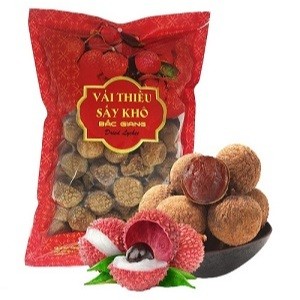 Vải thiều sấy khô Vinafruits (túi 500g) Đồ ăn vặt, Món ăn đến từ quê hương