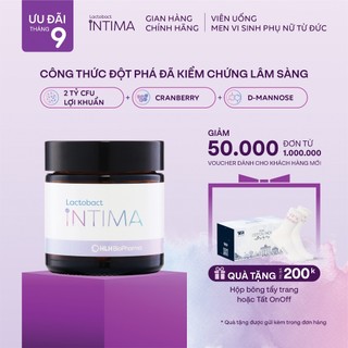  Lactobact Intima - Men vi sinh phụ nữ giảm và phòng ngừa viêm nhiễm nấm ngứa từ Đức hộp 30 viên