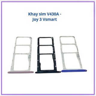 Khay sim vsmart  v430A - joy 3  ( zin tháo máy xước nhẹ) dùng để thay thế mới