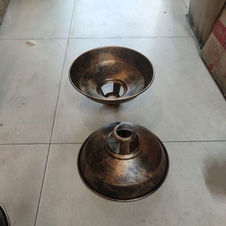 Combo 3 chao thả D30CM màu giả cổ,chao thả màu đồng cũ trang trí quán
